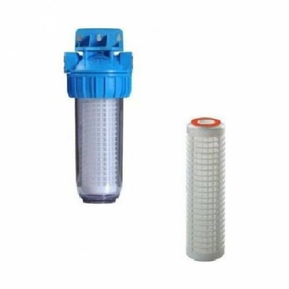 Atlas 3/4" 10 İnch Tekli Filtre Kabı Ve Yıkanabilir Filtre Atlas - Resim 2