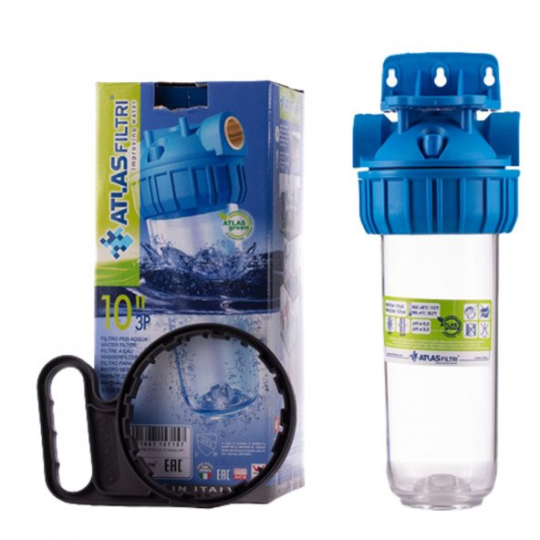 Atlas 3/4" 10 İnch Tekli Filtre Kabı Ve Yıkanabilir Filtre Atlas - Resim 4