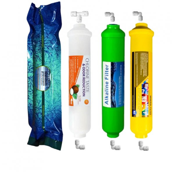 Su Arıtma Filtre Seti 7 Li Çift Karbon Platınum Mineral Alkali - Resim 3