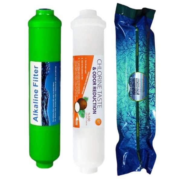 Su Arıtma Filtre Seti 7 Li Çift Karbon Platınum Mineral Alkali - Resim 5