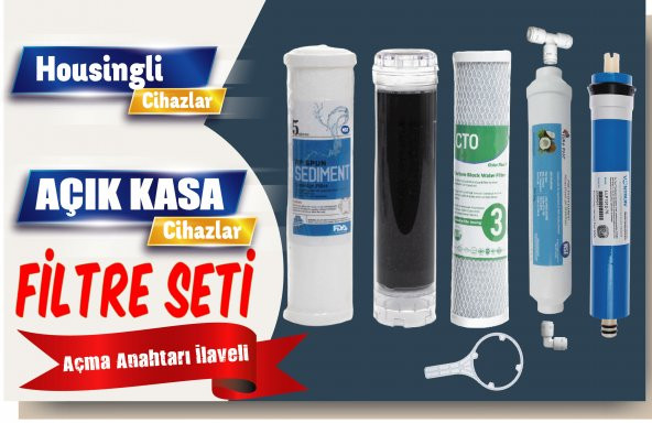 Ihlas Aura Cebilon Uyumlu Su Arıtma Cihazı Filtre Bakım Seti - Resim 2