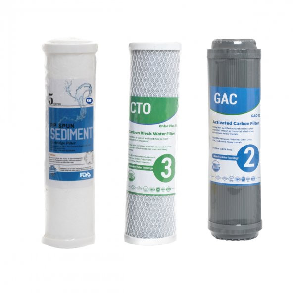 Ihlas Aura Cebilon Uyumlu Su Arıtma Cihazı Filtre Bakım Seti - Resim 3