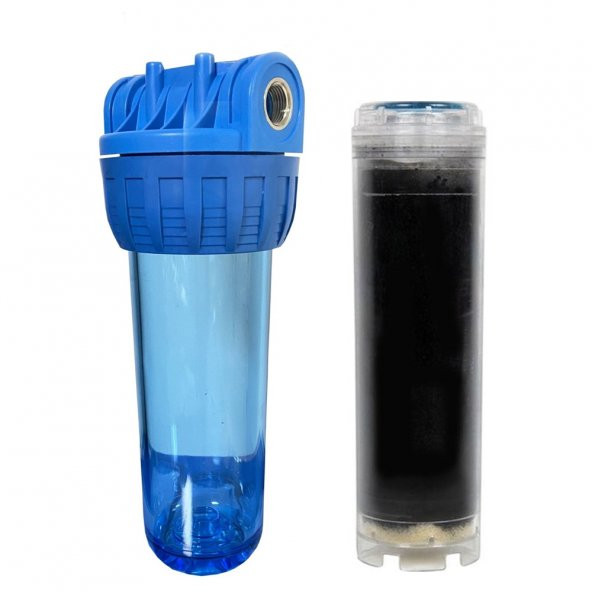 Aquafer 10 Aktif Karbon Tüp Su Filtresi 1 İnc Su Tatlandırıcı - 1