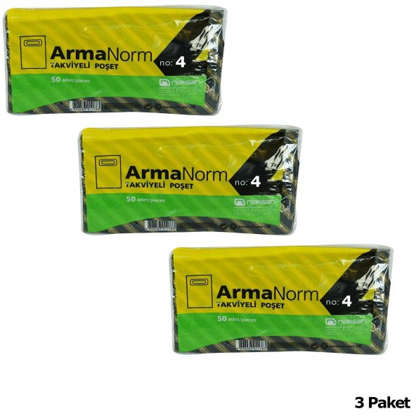 Naksan Takviyeli Kalın Desenli Çizgili Siyah Çanta Poşet Torba - 40x50 Cm. - 50 Adetlik 3 Paket - Resim 2