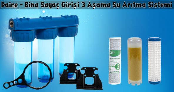 Sulook Bina Daire Girişi 10 İnç Tortu Kireç Ve Klor Önleyici