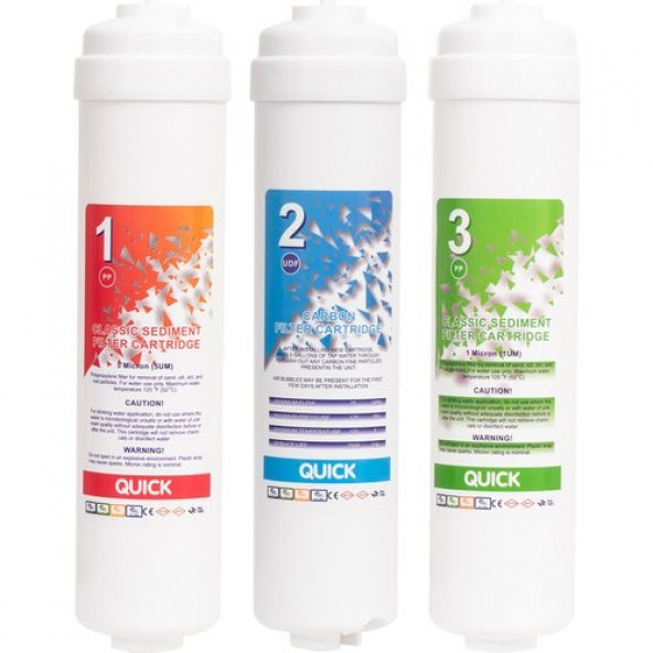 Kapalı Kasa Su Arıtma Cihazları 3 Lü İnline Filtre Seti - Resim 2