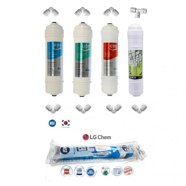 Su Arıtma Filtresi Inline Filtre Seti Reverse Osmos Filtre Seti (554612458) - Resim 2