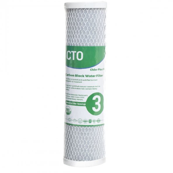 Blok Karbon Su Arıtma Filtresi 10" Blok Karbon Su Arıtma Cihazı 180644426 - Resim 5