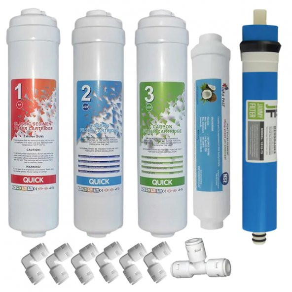 Su Arıtma Filtresi Inline Filtre Seti Reverse Osmos Filtre Seti ürün görseli