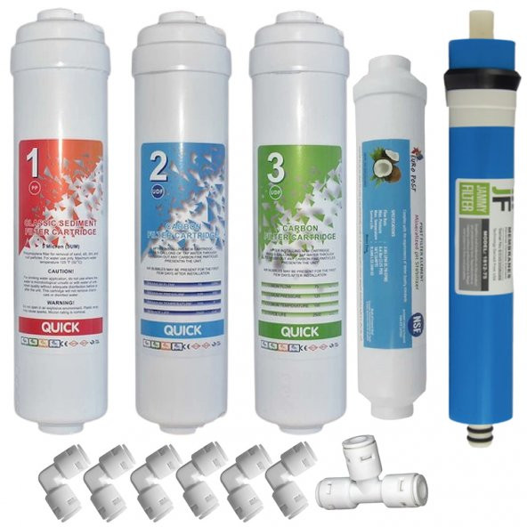 Su Arıtma Filtresi Inline Filtre Seti Reverse Osmos Filtre Seti - Resim 2