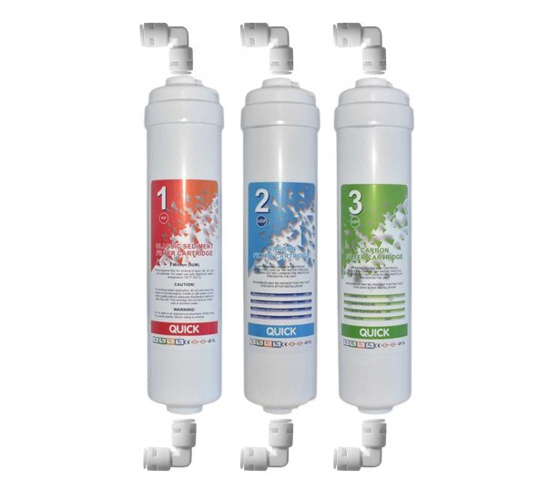 Su Arıtma Filtresi Inline Filtre Seti Reverse Osmos Filtre Seti - Resim 3