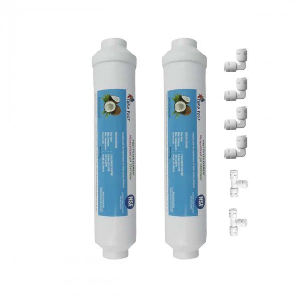 Reverse Osmosis Tezgahaltı Su Arıma Cihazı Tatlandırıcı Son Karbon Filtre 2li