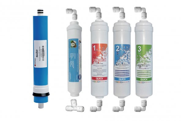 Reverse Osmosis 5Li Lg Membranlı Inline Filtre (Tüm kapalı Kasalara Uyumludur) - 2