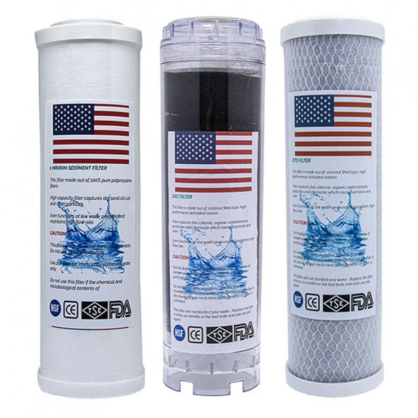 Ihlas Su Arıtma Filtresi Uyumlu Çift Karbonlu Filtresi 2 Yıllık Filtre Seti - Resim 3