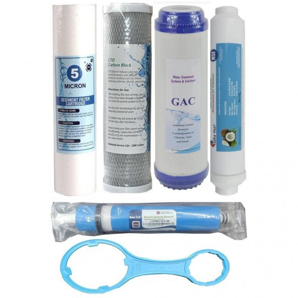 Reverse  Osmosis Açık Kasa Su Arıtma 5Li Filtre Seti - 2