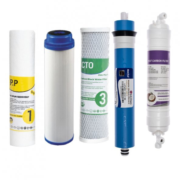 Reverse  Osmosis Açık Kasa Su Arıtma 5Li Filtre Seti - 3