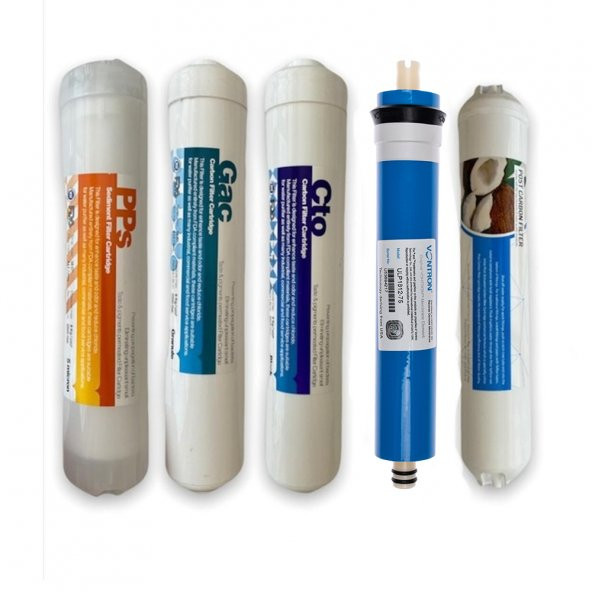 Inline Sistem Tüm Arıtma Cihazları Ile Uyumlu 5li Filtre Seti NSF & FDA Onaylı