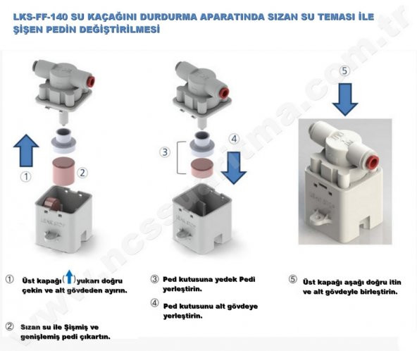 Su Kaçağı Aparatı Yedek Pedi - Resim 2