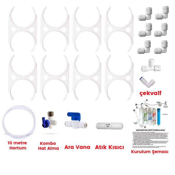 Akvaryum Tipi Su Arıtma, Çift Çıkışlı Ve Saf Su Sistemi (SUZUKI Technology Membranlı) - Resim 2