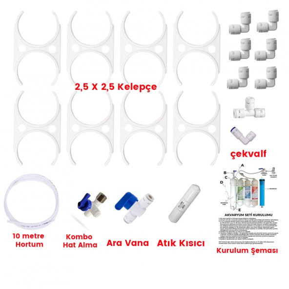 Akvaryum Tipi Su Arıtma, Çift Çıkışlı Ve Saf Su Sistemi (SUZUKI Technology Membranlı) - Resim 3