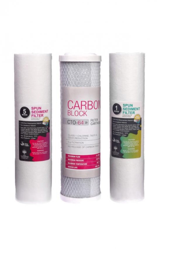 Su Arıtma Cihazı 4 Lü Filtre Seti - Ekonomik Set - Nsf Onaylı - Resim 2