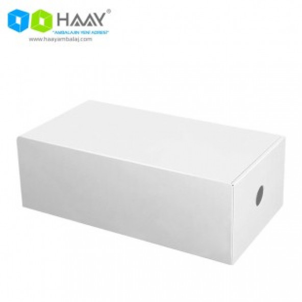 HAAY AMBALAJ 30x18x10 Cm Zenne Beyaz Ayakkabı Kutu 50 ADET ürün görseli 1