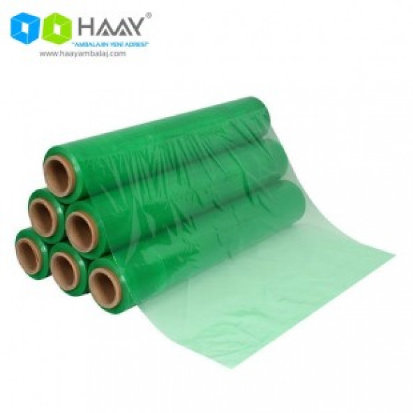 HAAY AMBALAJ Yeşil Renkli 23 Micron Streç 6 ADET