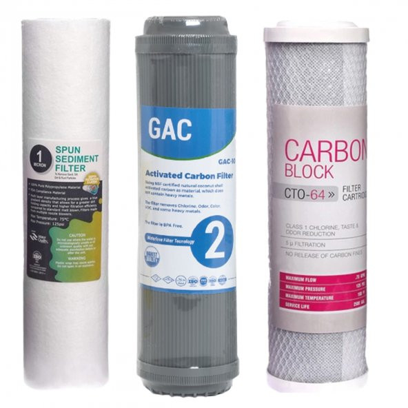 Sulook Açık Kasa Su Arıtma Cihazlarına Uyumlu 6lı Filtre Seti 10 Aşamalı Lg Membranlı - Resim 4