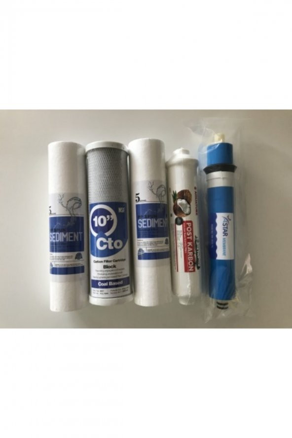 5 Aşama Membrane Filitre Li Açıkkasa Su Arıtma Filitre Seti