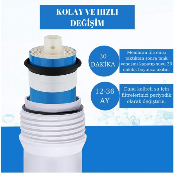 SULOOK SU ARITMA SİSTEMİ ARS MEMBRAN 75 GPD ** - Resim 5