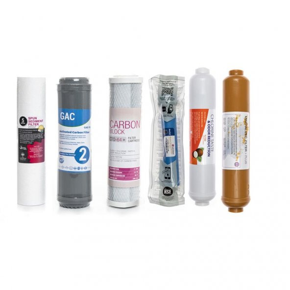 Sulook Açık Kasa Su Arıtma Cihazlarına Uyumlu 6lı Filtre Seti Lg Membranlı ürün görseli