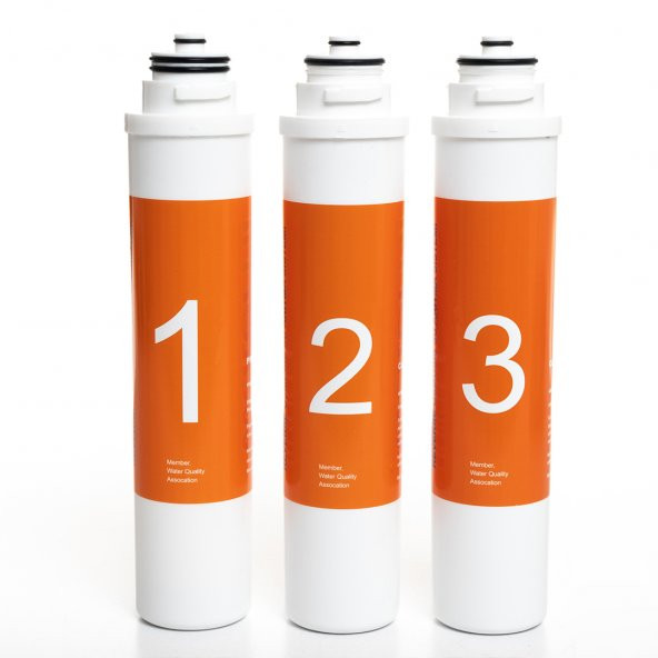 Waterlife Su Arıtma Cihazı Uyumlu Tak-Çevir 6lı Filtre Seti, Vontron Membranlı - Resim 2