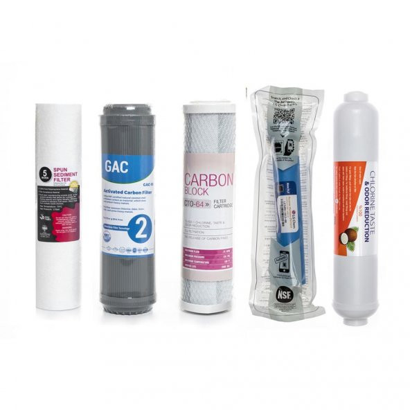 Sulook Açık Kasa Su Arıtma Cihazlarına Uyumlu 5li Filtre Seti Lg Membranlı ürün görseli 1