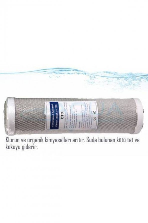 Su Arıtma Cihazı Filtresi 3lü Blok Karbon Filtre Seti - 3