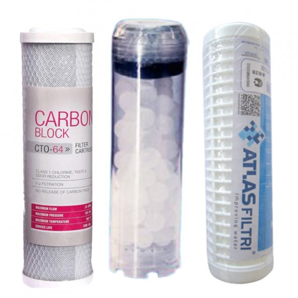 Daire Bina Girişi 3 Lü Filtre,Kireç önleyici set - Resim 6