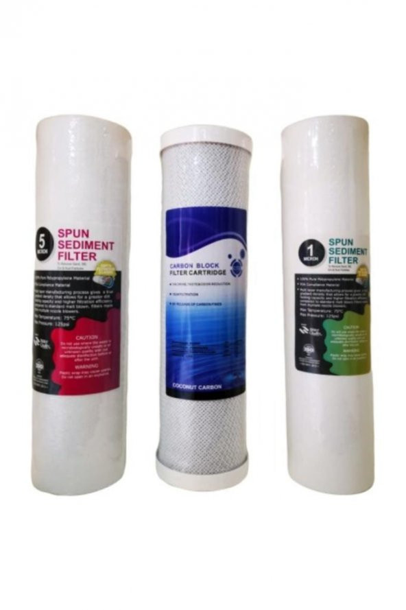 Su Arıtma Cihazı 3lü Filtre Set