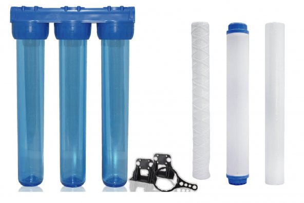 20 Inç Bina-Daire-Şebeke Girişi Filtre Seti 1-5 Micron Filtre-Gac ürün görseli