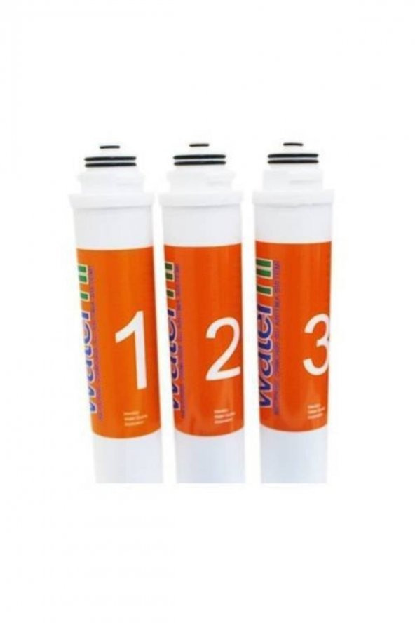 Waterlife Su Arıtma Filtresi 3lü Set
