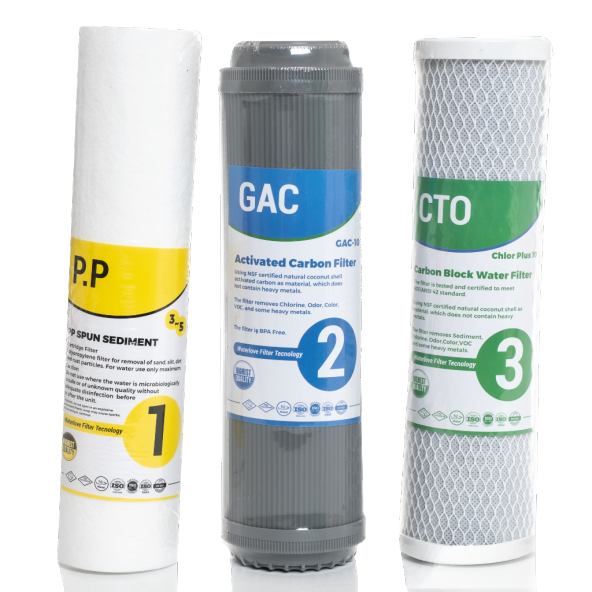 Su Arıtma Cihazı Açık Kasa 3lü Filtre Seti ürün görseli