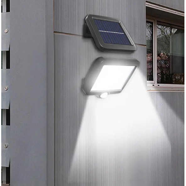 SL-F98 5 Metre Kablolu Solar Sensörlü Güneş Enerjili Lamba Sokak-Bahçe Lambası Garaj Lambası - 5