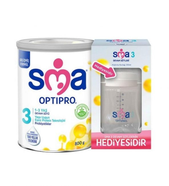 SMA Optıpro 3 800gr Devam Sütü + Biberon BBK-027