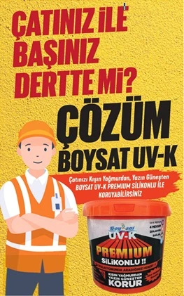 Uv-K  Premium Silikonlu Su İzolasyon Boyası 15 Kg Beyaz - Resim 16
