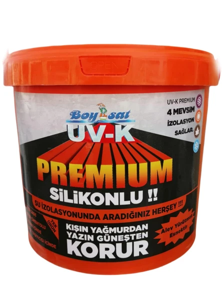 Uv-K  Premium Silikonlu Su İzolasyon Boyası 15 Kg Beyaz - Resim 5