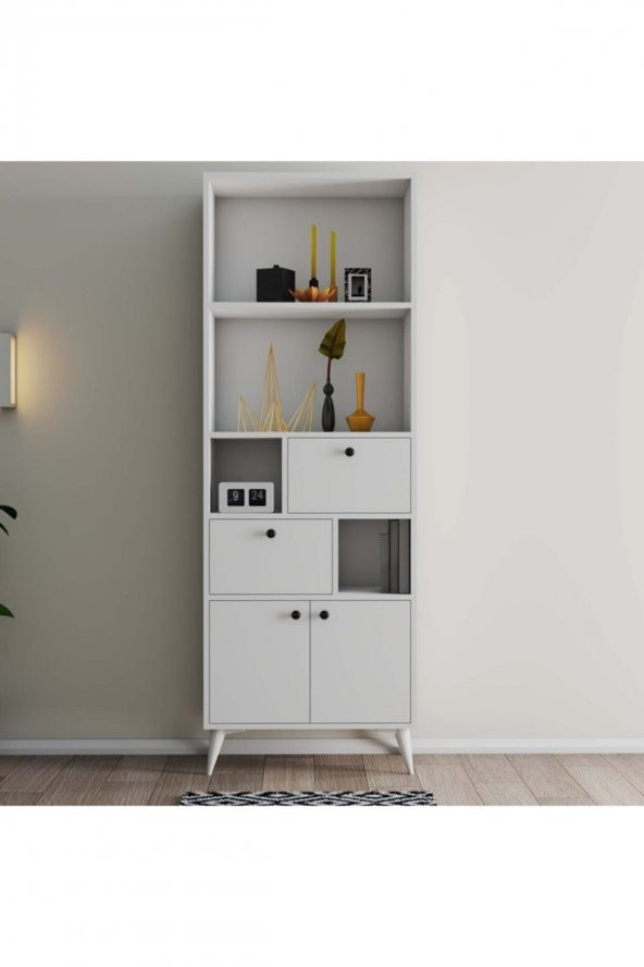 Mezza Ninova Kitaplık 69 X 195 Beyaz 1954 - 2