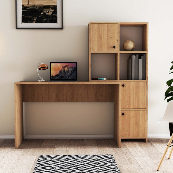 Mezza SILENCE KİTAPLIK - ÇALIŞMA MASASI TAKIMI SEPET RENGİ 1995 - 2