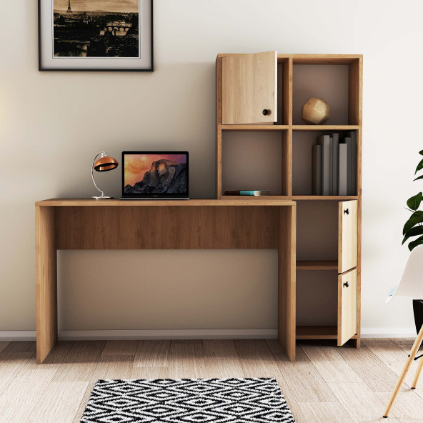 Mezza SILENCE KİTAPLIK - ÇALIŞMA MASASI TAKIMI SEPET RENGİ 1995 - 3