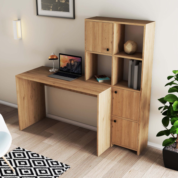 Mezza SILENCE KİTAPLIK - ÇALIŞMA MASASI TAKIMI SEPET RENGİ 1995 - 4