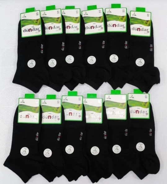 DÜNDAR PLUS 4605 ERKEK BAMBU PATİK ÇORAP 12 ADET