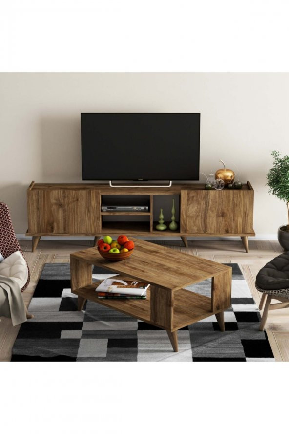 Mezza Elegante Tv Ünitesi City Orta Sehpa Takımı 1310 - 2022