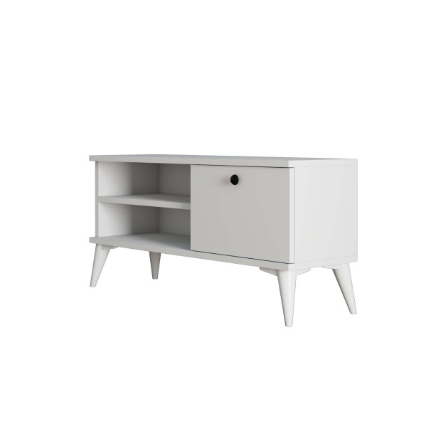 Mezza Retro Tv Ünitesi 90 cm Beyaz 1554 - 5